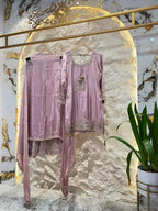 "LAVENDER ROYALE EMBROIDERED SHARARA" image 4