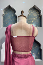 "ROSEWOOD DRAPE EMBELLISHED INDO WESTERN" image 4
