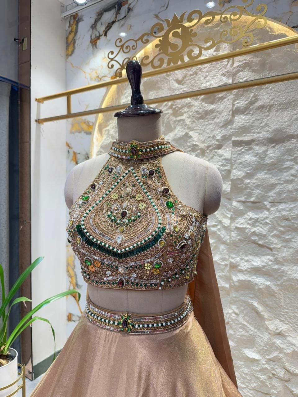 "GOLDEN GLOW COUTURE LEHENGA" image 2
