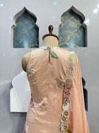 "ROSE BLUSH EMBROIDERED SHARARA" image 5