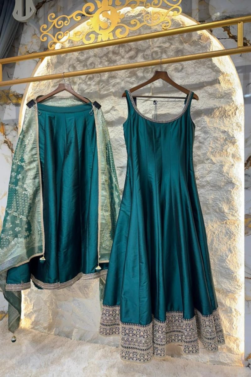 "TEAL GRACE ANARKALI" image 4