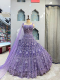 "LAVENDER ROYALE COUTURE LEHENGA" image 0