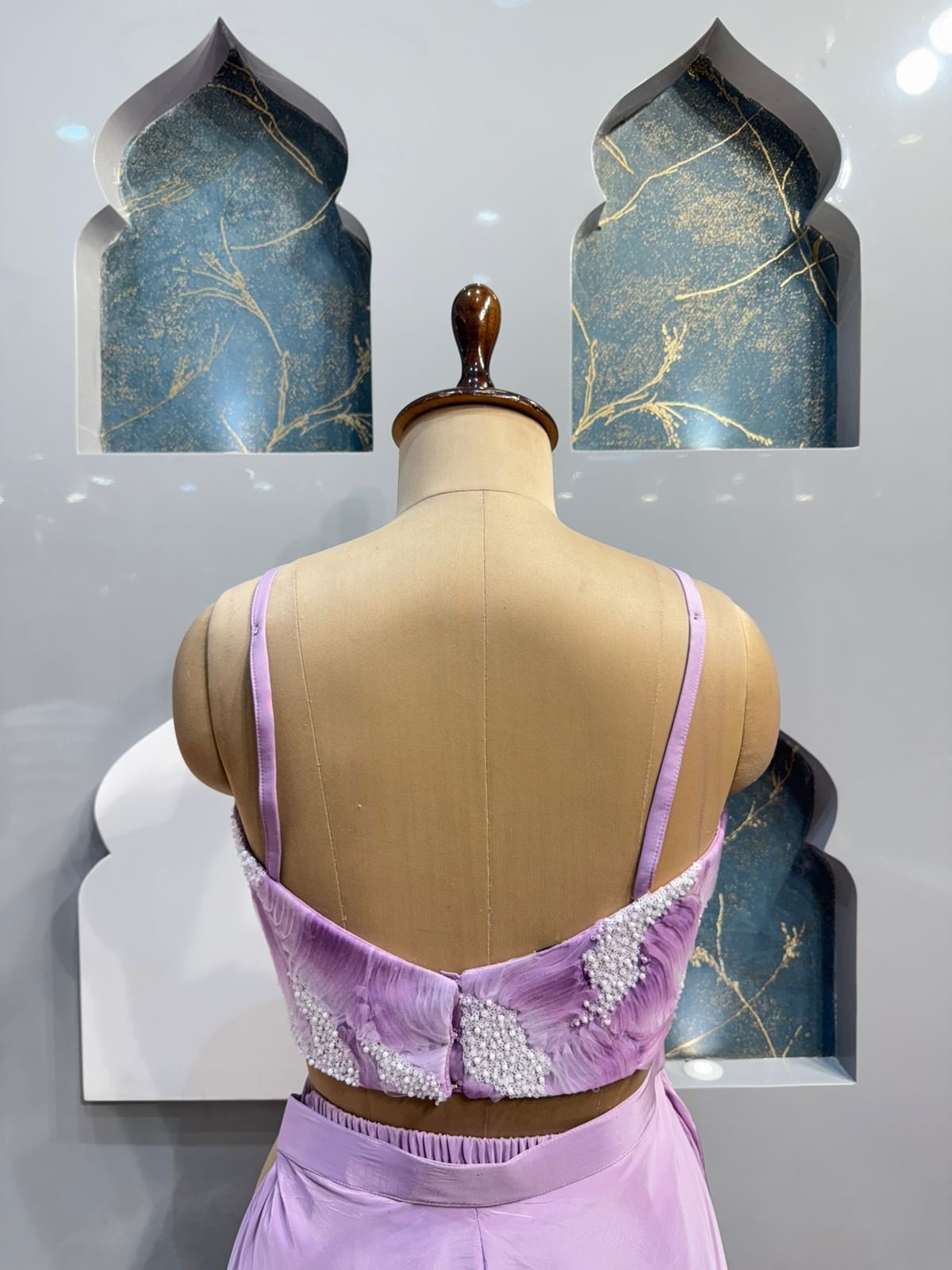 "LAVENDER ELEGANCE INDO-WESTERN" image 5