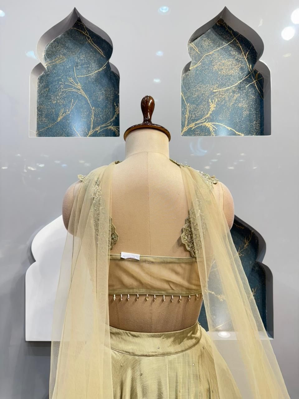 "GOLDEN MIST DESIGNER LEHENGA" image 4