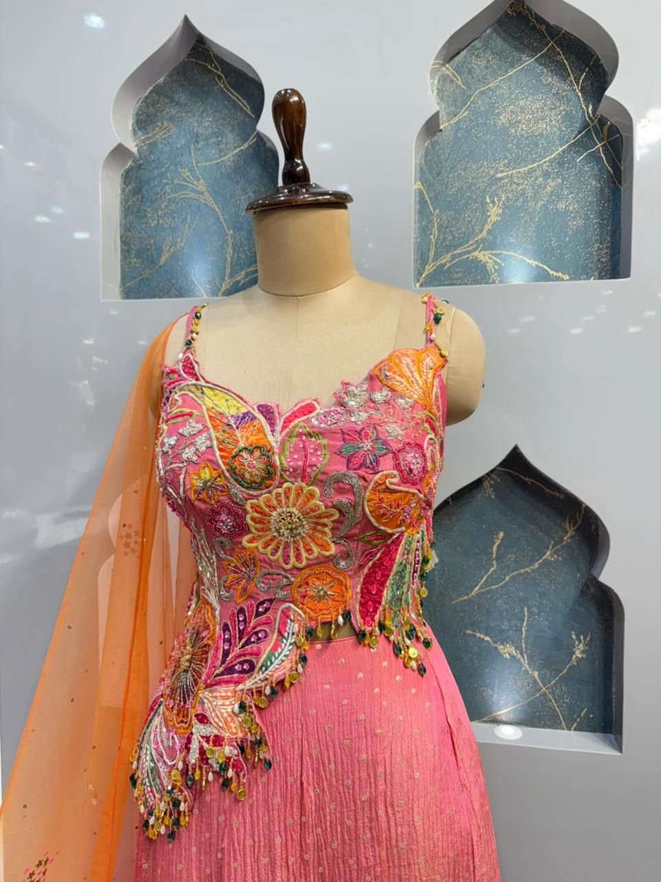 "ROSE BLOOM INDO-WESTERN" image 2