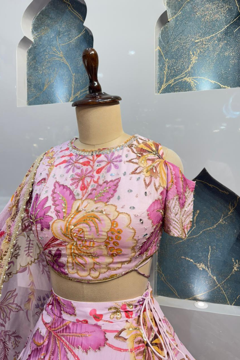 "ROSE BLOOM LEHENGA" image 2