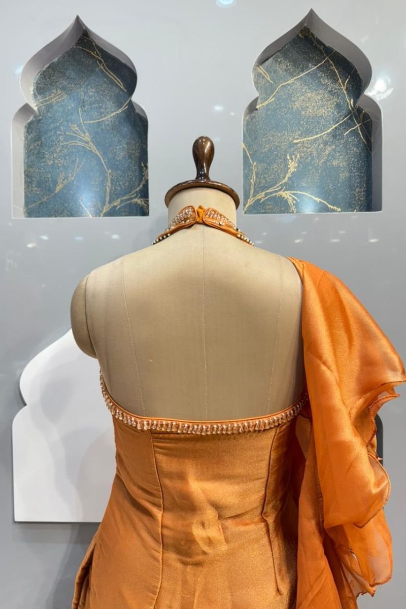 "SAFFRON GLOW ROYAL SHARARA" image 5