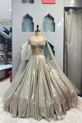 "MOONLIT SILVER LEHENGA" image 0