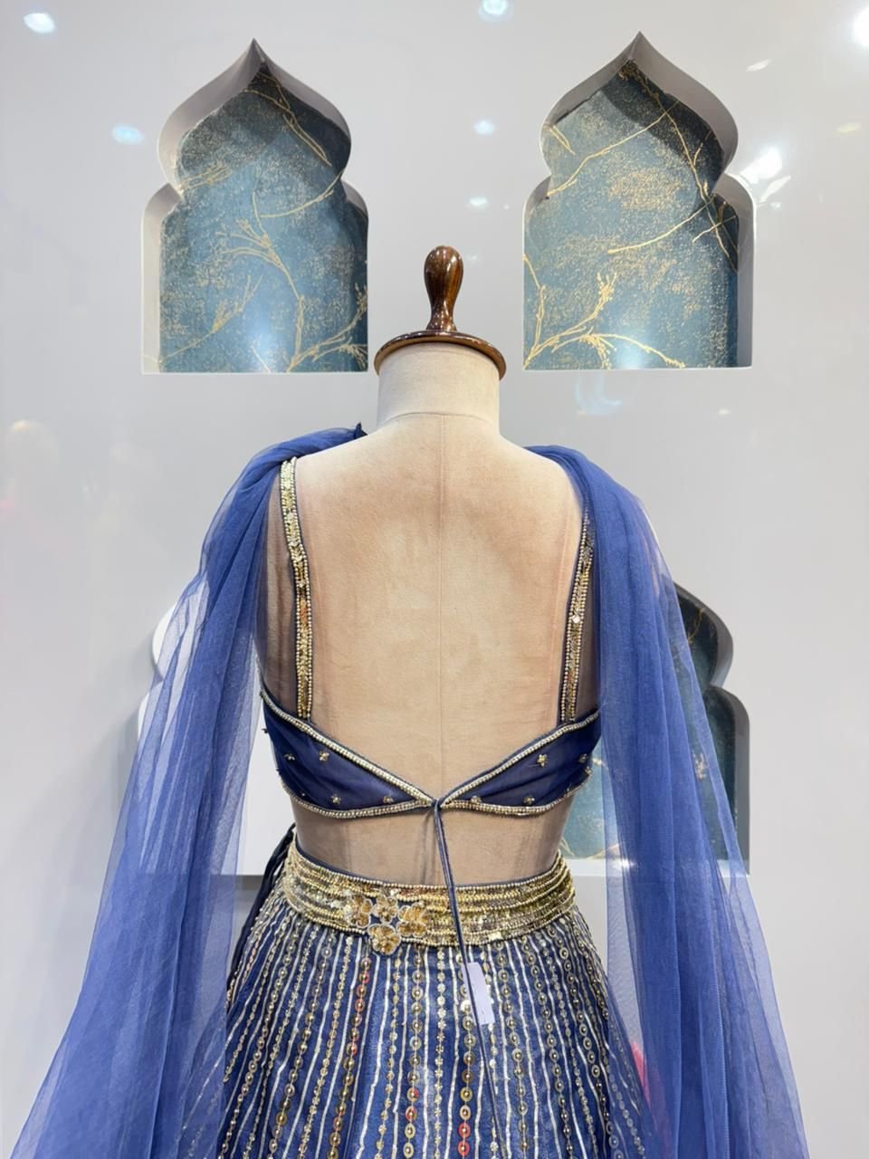 "NOOR-E-ZAR LAVENDER LEHENGA" image 5
