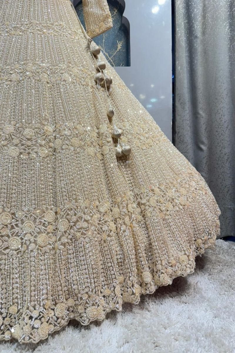 "IVORY ROYALE LEHENGA" image 3