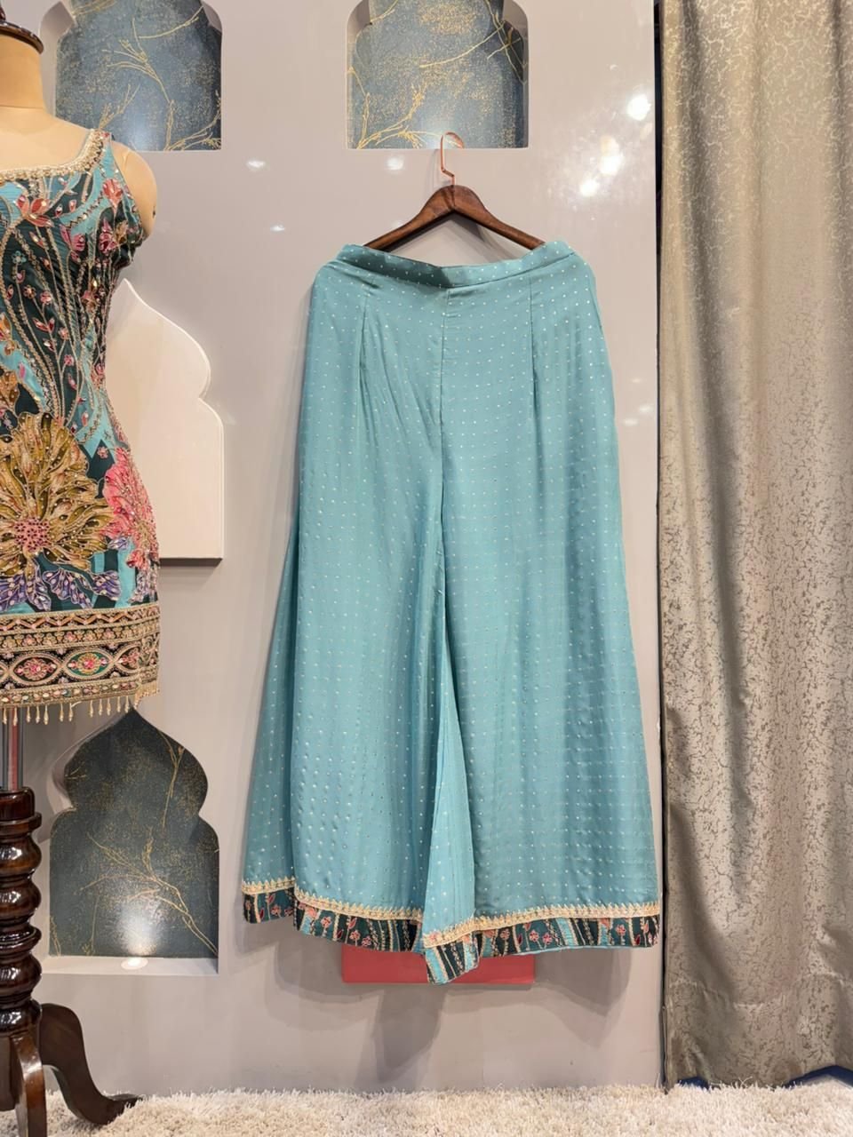 "SKY PETALS EMBROIDERED SHARARA" image 4
