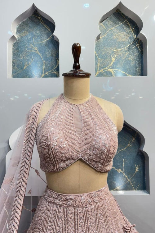 "IVORY SHIMMER FLARED LEHENGA" image 1