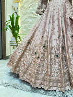 "BLUSH EMBELLISHED LEHENGA" image 3