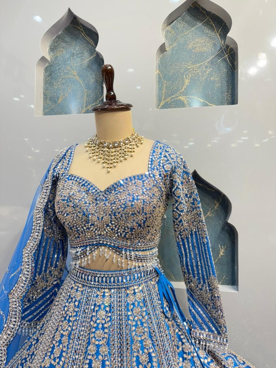 "ROYAL SAPPHIRE ELEGANCE LEHENGA" image 2