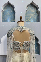 "IVORY OPULENCE CAPE INDO WESTERN" image 5