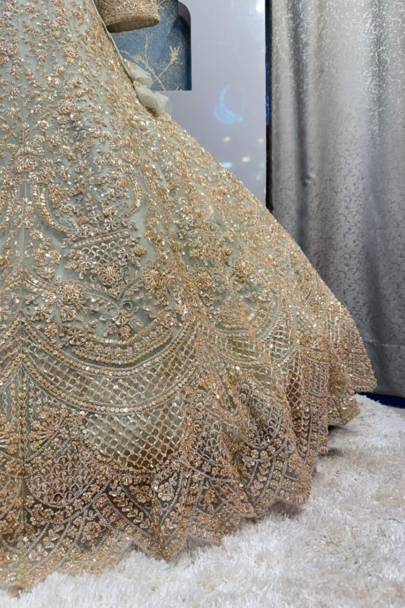 "CELESTIAL SAGE LEHENGA" image 3