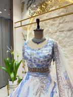 "FROSTED BLOOM LEHENGA" image 2