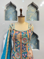 "HERITAGE MOTIF KURTI SHARARA" image 1