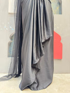"MIDNIGHT GLAM INDO-WESTERN DRAPPED ENSEMBLE" image 3