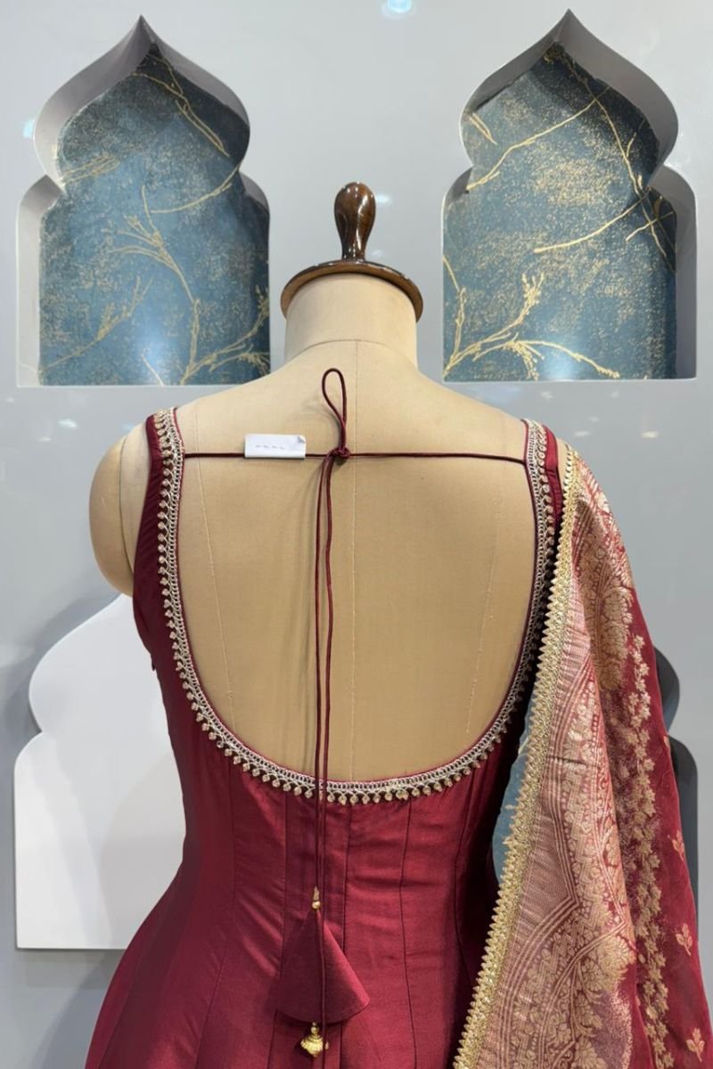 "WINE ELEGANCE SHARARA SUIT" image 6