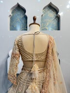 "PEACOCK ROYALE EMBROIDERED LEHENGA" image 4