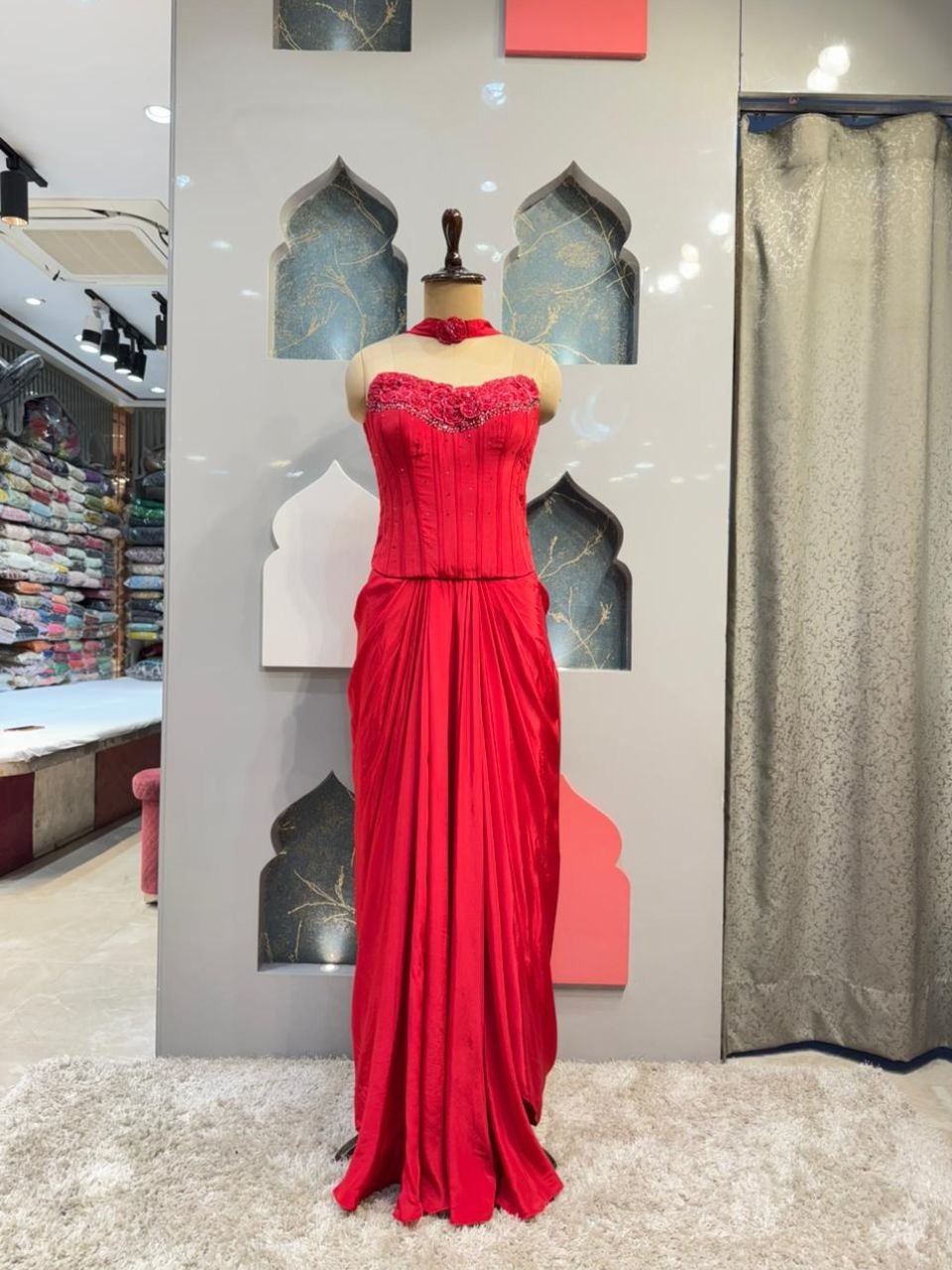 "RUBY GLAM DRAPE INDO-WESTERN" image 0