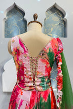 "PAINTED PETALS INDO WESTERN" image 4