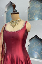 "WINE ELEGANCE SHARARA SUIT" image 2