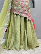 "MINT GREEN ROSE GARDEN SHARARA GARARA SUIT" image 4
