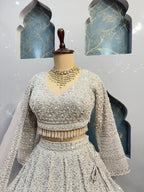 "IVORY ROYALE BRIDAL LEHENGA" image 2