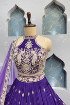 "MAJESTY VIOLET LEHENGA" image 2