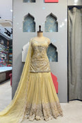 "GOLDEN EMBROIDERED SHARARA" image 0