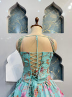 "PASTEL BLOOM PRINTED DESIGNER LEHENGA" image 4