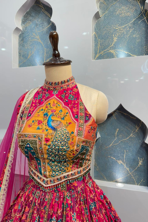 "GULBAGH MULTICOLOUR LEHENGA" image 1