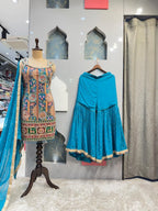"HERITAGE MOTIF KURTI SHARARA" image 0