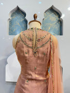 "BLUSH GOLD EMBELLISHED SHARARA" image 5