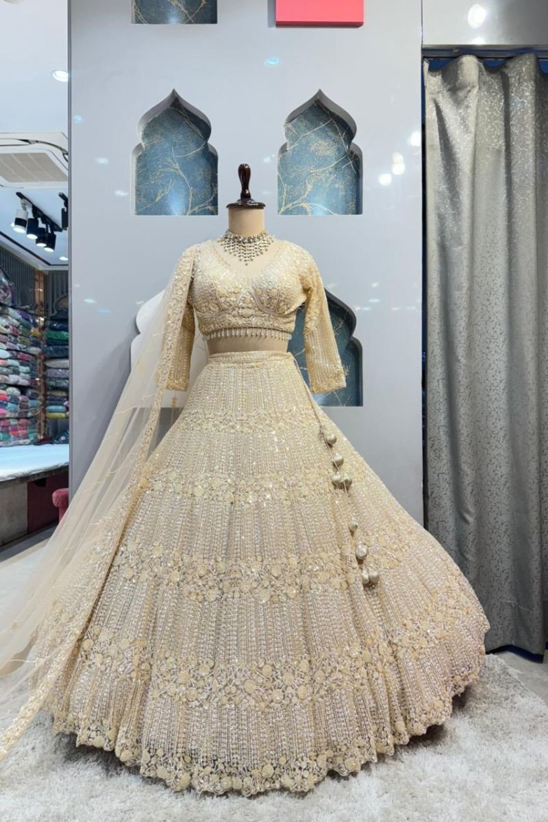 "IVORY ROYALE LEHENGA" image 0