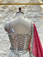 "IVORY GOLD REGAL EMBELLISHED LEHENGA" image 4
