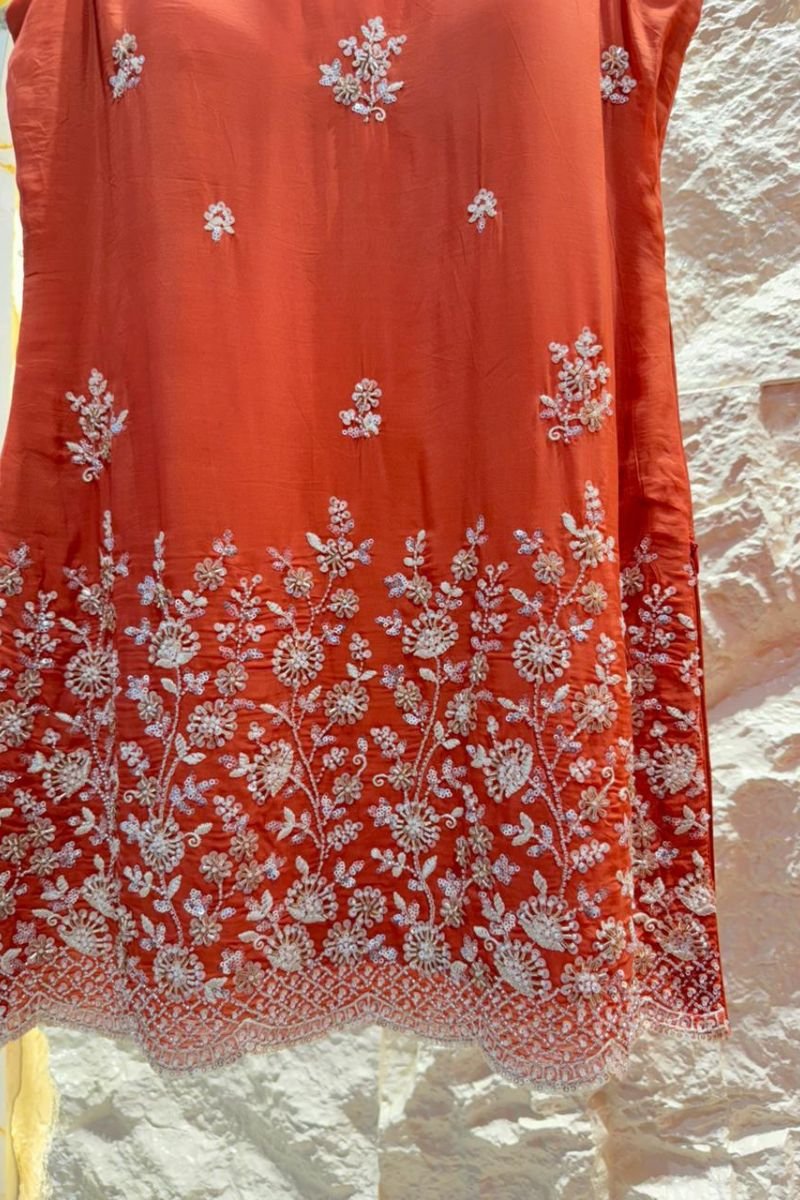 "BLUSH BLOOM SHARARA SUIT" image 2