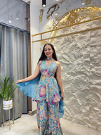 "AZURE BLOOM INDO-WESTERN" image 0