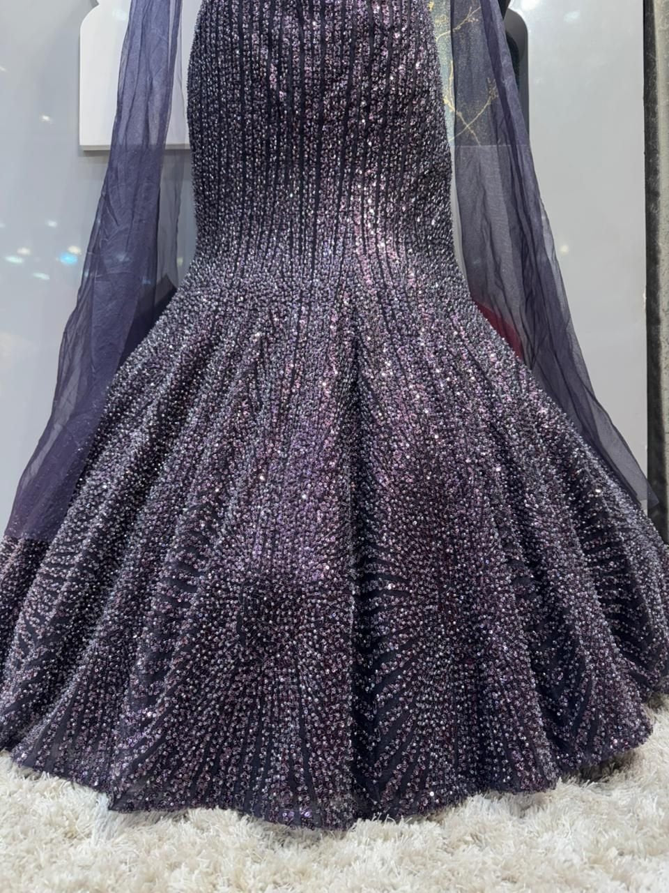 "MIDNIGHT PLUM SEQUIN MERMAID" image 3