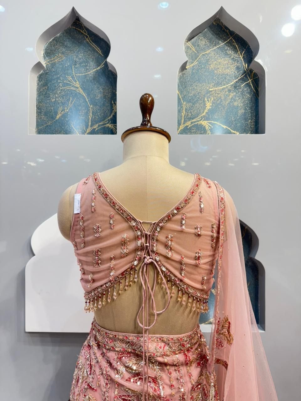 "BLUSH PINK EMBELLISHED MERMAID" image 4