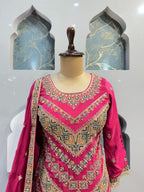 "RANI GULNAAR EMBROIDERED SHARARA" image 1