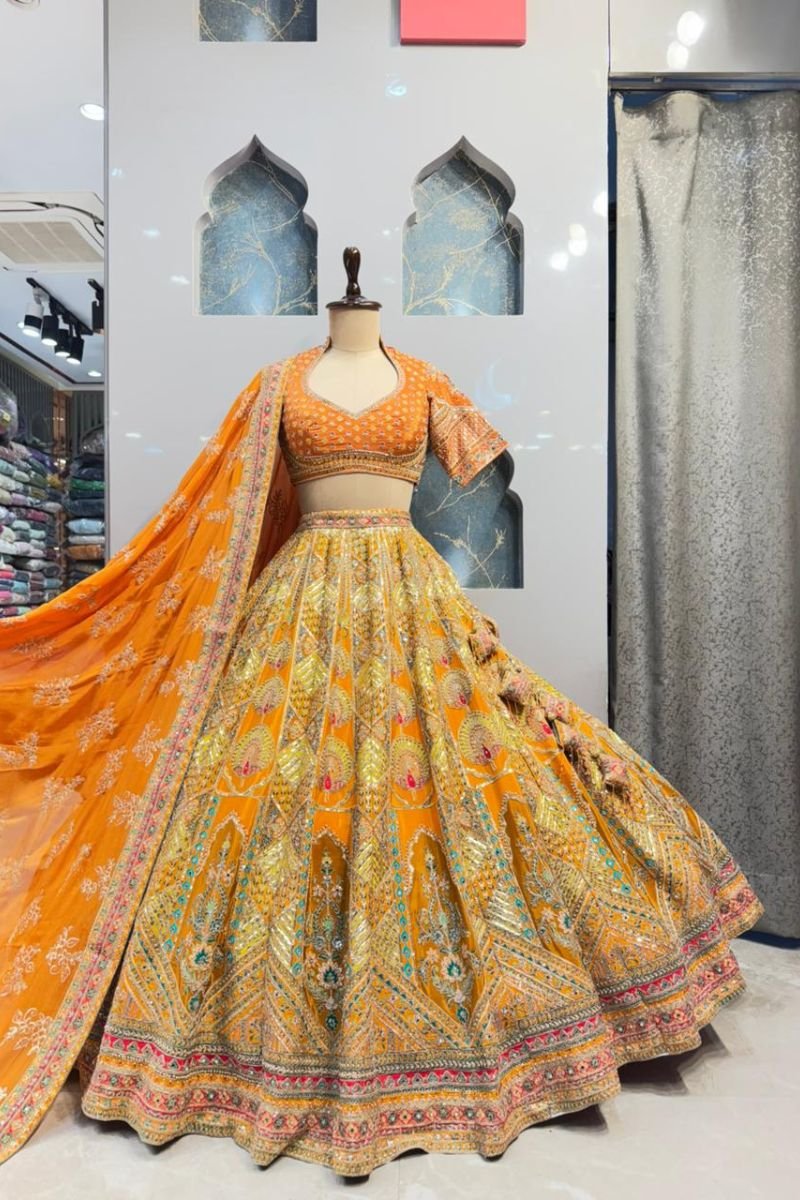 "FESTIVE MULTICOLOUR LEHENGA" image 0