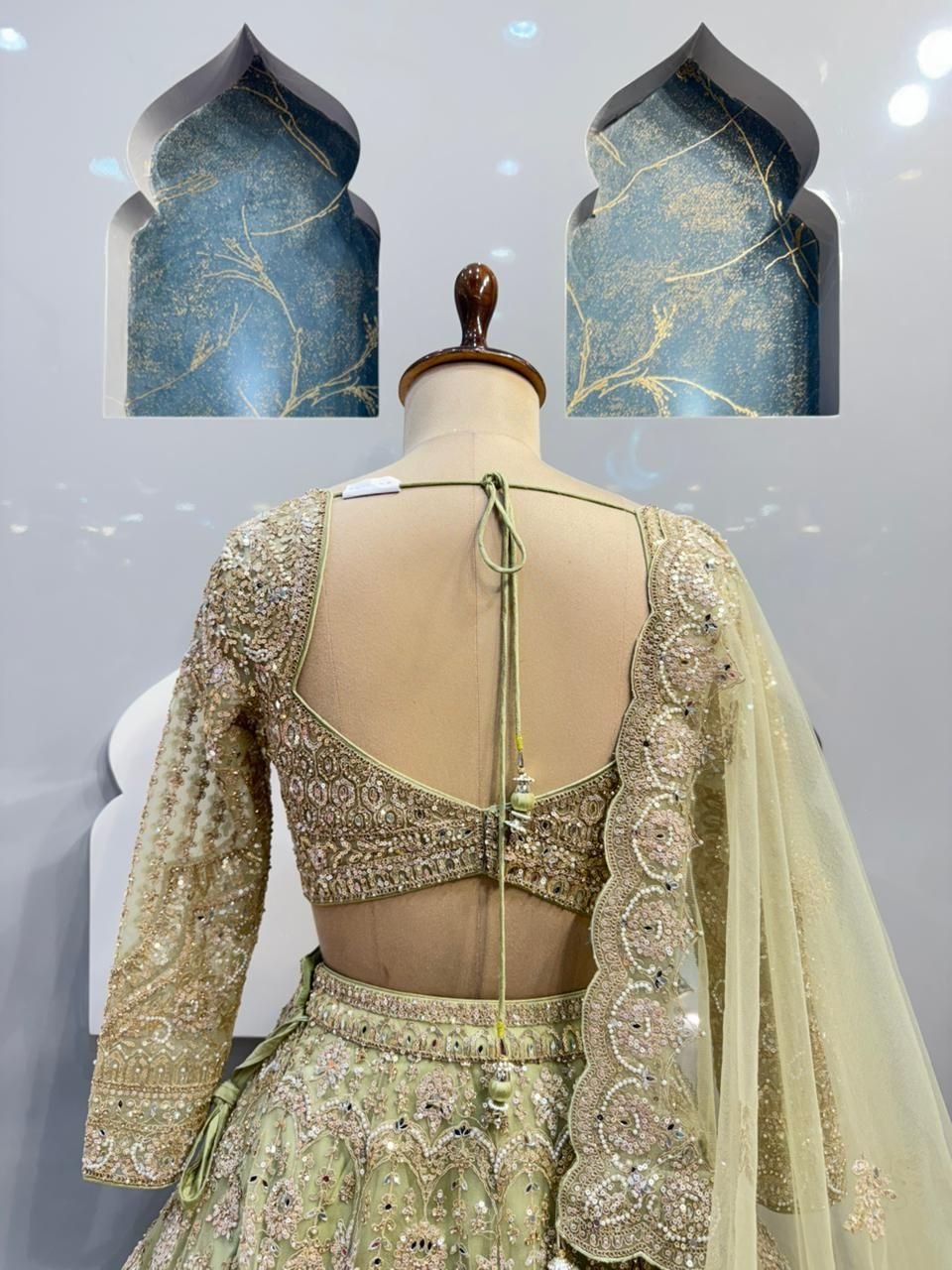 "SAGE GOLD ROYAL LEHENGA" image 4