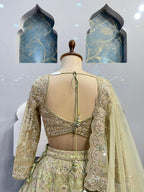 "SAGE GOLD ROYAL LEHENGA" image 4