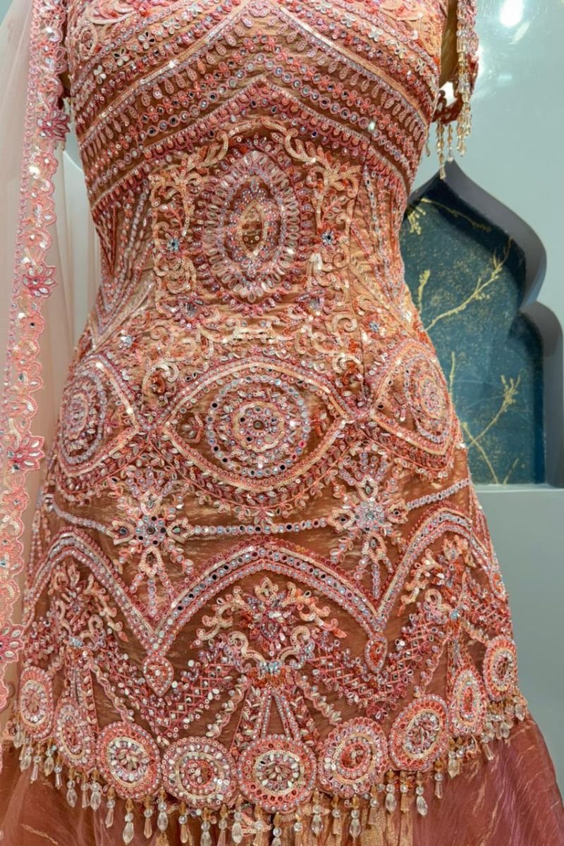 "BLUSH PINK ELEGANCE SHARARA" image 5
