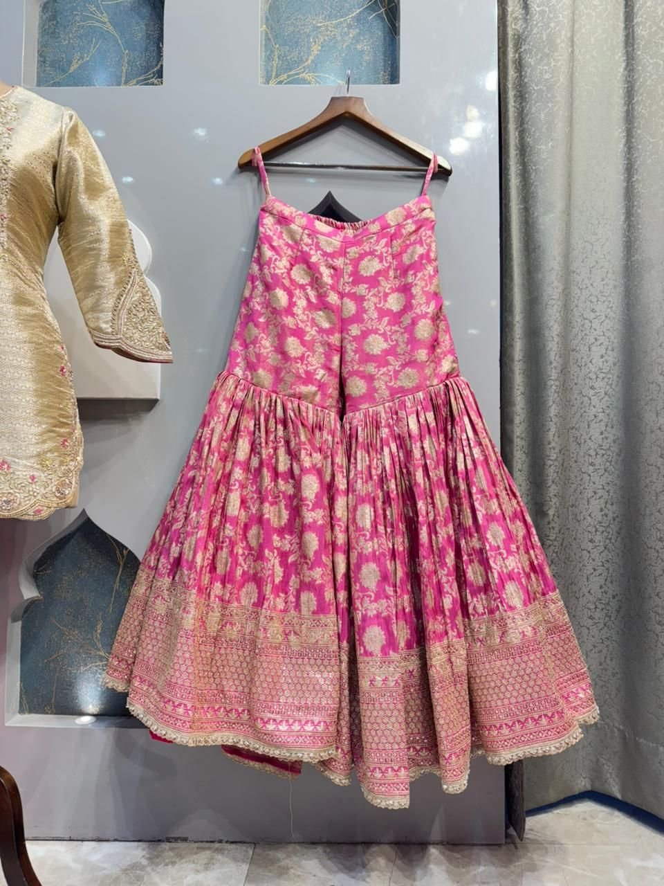 "ROYAL PINK BANARASI SHARARA" image 3
