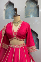 "RANI PINK REGAL FLARE LEHENGA" image 2