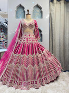 "RANI PINK COUTURE LEHENGA" image 4